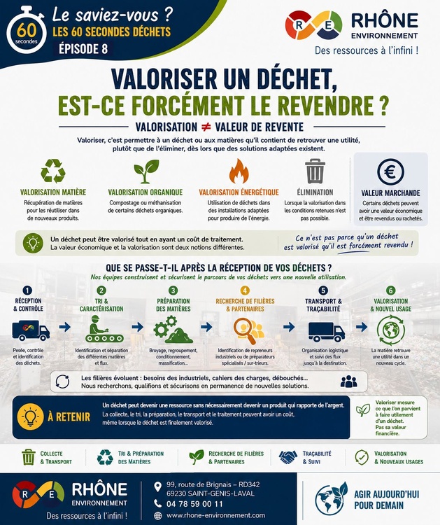 Valoriser un déchet, est-ce forcément le revendre ? Valoriser un déchet, est-ce forcément le revendre ?