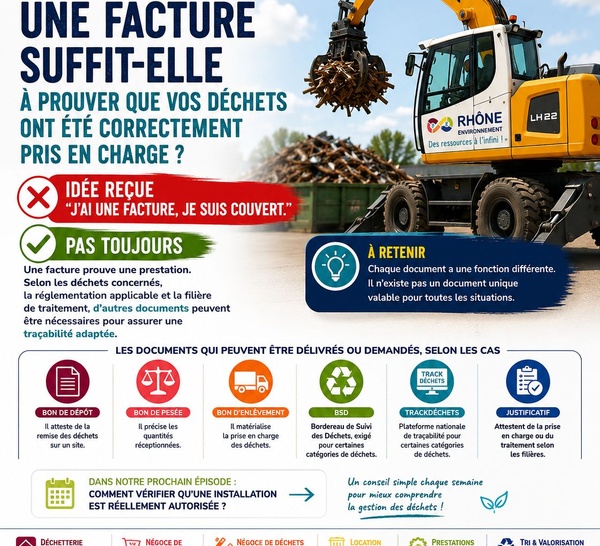 Déchets : une facture suffit-elle à prouver leur bonne prise en charge ?