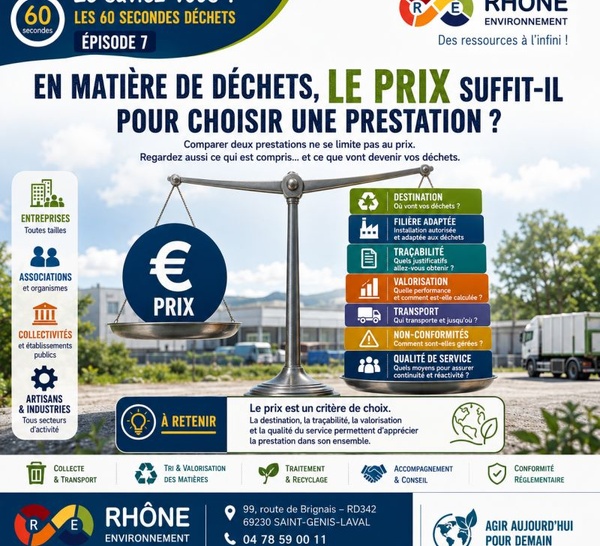 Gestion des déchets : le prix suffit-il pour comparer deux prestations ?