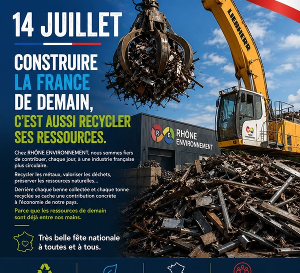 14 juillet : recycler les ressources, soutenir l’industrie et le territoire